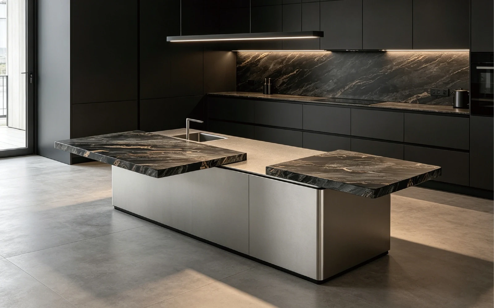 Kitchen — Worktops and storage that move with you
